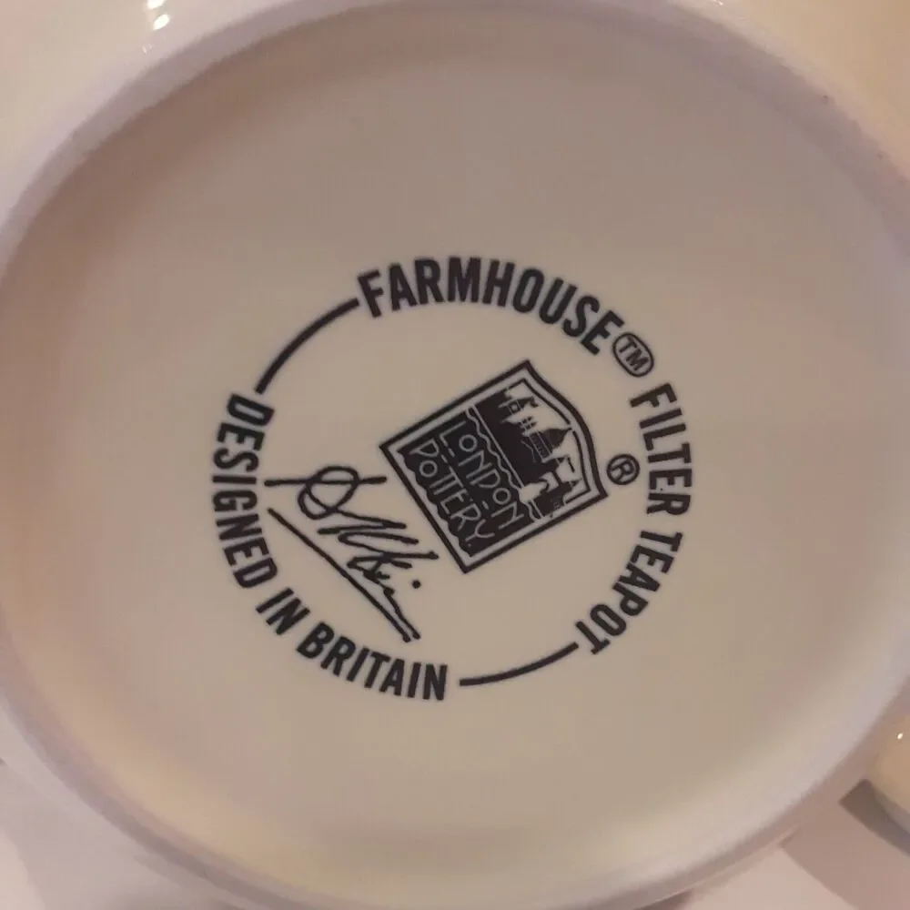 London Pottery Farmhouse Hen Teapot Cottage Farmhouse French Country